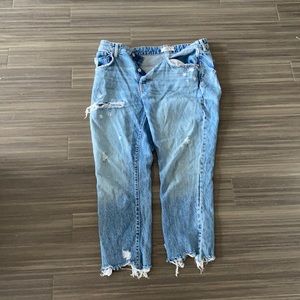 Free People crop straight leg jeans